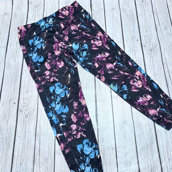 Pro Player Floral Capri Leggings Size Large - Picture 2 of 3